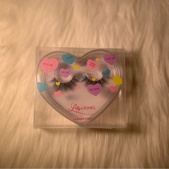 Lilly Lashes Faux 3D Full Mink Miami Lashentine False Eyelashes LV5 Black - Picture 4 of 4
